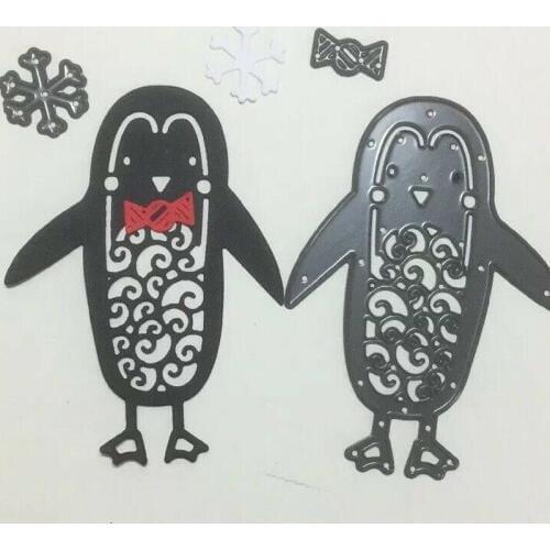Penguin Christmas Winter Xmas Metal Cutting Dies Stencil For Diy Scrapbooking Photo Paper Cards Crafts New 2019 Die Embossing
