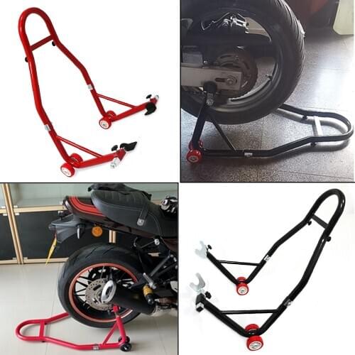 Motorcycle Full Set Front&Rear Wheel Support Stand Wheel Stand Auto Aheel Support Frame Tire Repairing Tool Swingarm Lift
