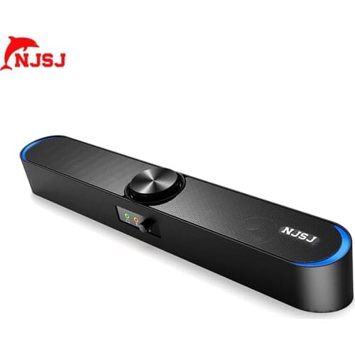 NJSJ TV Sound Bar Wired and Wireless Home Surround SoundBar for PC Theater TV Speaker