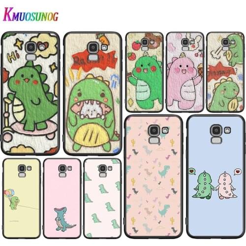 Cute dinosaur For Samsung Galaxy j2 3 4 5 6 7 8 730 530 330 2016/2017/2018Star Plus Prime Core Duo Black silicone Phone Case