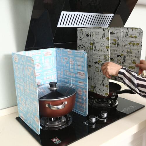 Heat Insulation Kitchen Utensils Hot Aluminum Foil Oil Block Oil Barrier Specialty Tools Stove Cook Anti-Splashing Oil Baffle