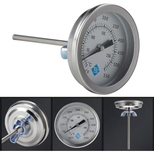 Oven Thermometer Grill Food Instant Read Temperature Gauge Dual Gage Probe