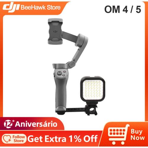 SUNNYLIFE Triple Hot Shoe Mount for DJI OSMO Mobile OM 5/4/3/2 Handheld Camera Gimbal Accessories Mobilephone Monitor Bracket