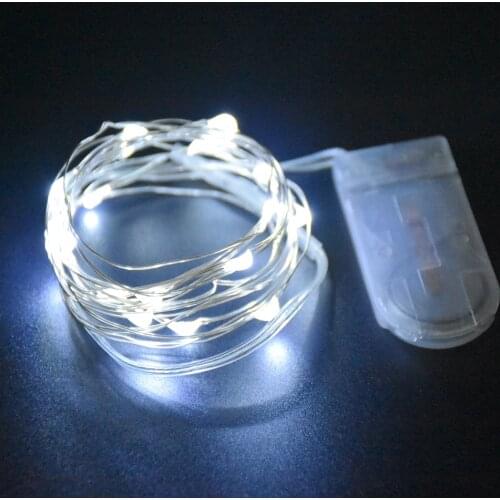 1M 2M Fairy Lights String CR2032 Battery Mini DIY Indoor Room Decor Light Wedding Christmas Lights Garland LED Decoration