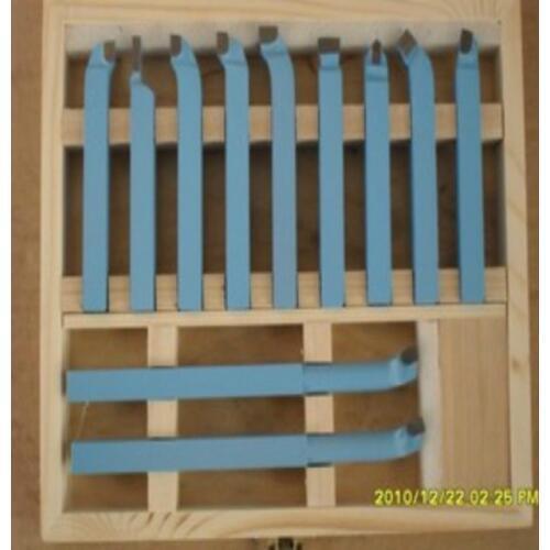1PC Precision hard alloy Turning Tool lathe tool Kits cutter cutting tools with wooden case