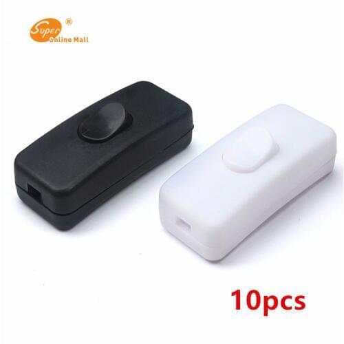 10pcs 303 Switch Halfway Rocker Push Button Rocker Switch Table Lamp Online Switchs Black White Car Compurte Appliances DIY