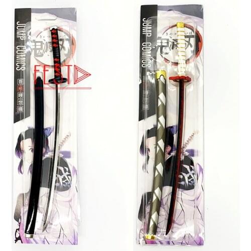 20 Styles 25cm Anime Demon Slayer Kimetsu No Yaiba Kyojuro Rengoku Katana Train Mugen Cosplay Weapon Sword Prop Gift Accessories