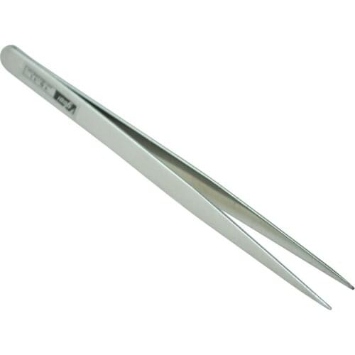 5.1" Long Silver Tone Stainless Steel Extra Fine Pointed Tweezers