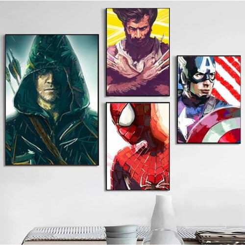 5D DIY Diamond Painting Superhero Spiderman Full Square Art Rhinestone Diamond Embroidery Landscape Mosaic For Home Decor