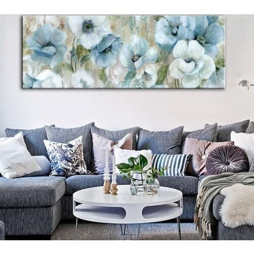 Abstract Flowers Canvas Paintings Print Wall Posters and Prints Watercolor Flowers Wall Art Pictures for Living Room Cuadros