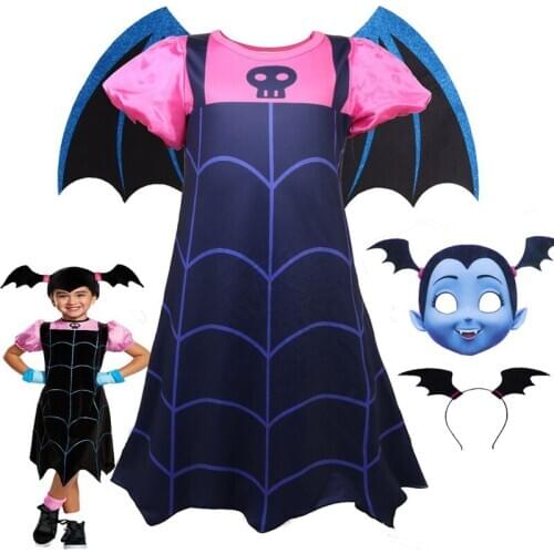 Halloween Costumes for Kids Anime Cosplay Toddler Girls Dress Vestidos Christmas Princess Dresses Birthday Party Clothes Sets