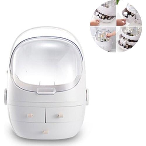 1.5kg Large Capacity Multi-functional Makeup Organizer Cosmetic Storage Box Portable Container Dustproof Drawer Waterproof