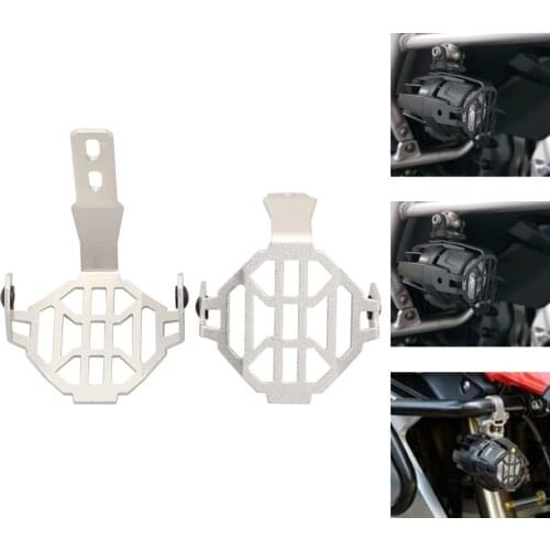 Motorcycle Black Silver Fog Light Protector Guard Cover Grill For BMW R1200GS LC F850GS F800GS F750GS Adventure ADV GSA GS