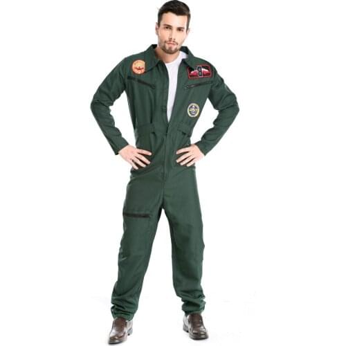Male Warrior Special Halloween Costumes Adult Astronauts Air Force Pilot Astronaut Uniforms Handsome Astronaut Costumes