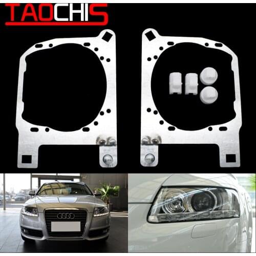 TAOCHIS Car Styling frame adapter module set DIY Bracket Holder for Audi A6L 2009-2011 Head light