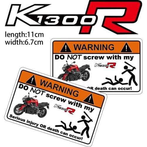 KODASKIN Motorcycle Cheap Creative Warning Sticker Decal for BMW K1300R