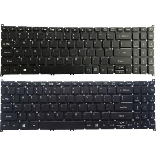 New US laptop keyboard for Acer Aspire A315-54 A315-54G A315-55 A315-55G A515-52 A515-53 A515-54 NO frame black