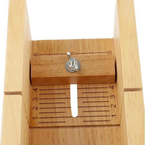 Professional Adjustable Handmade Wood Soap Mold Loaf Cutter Slicer Box Tool