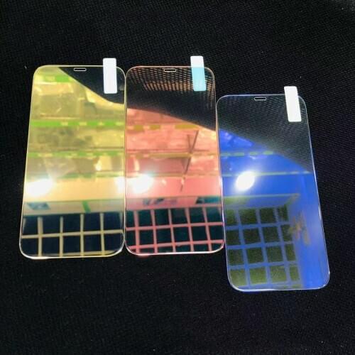 Luxury Colorful Mirror Tempered Glass For iPhone 12 11 Pro XS Max 6 s 7 8 Plus Screen Protector X XS XR 9H Glass Protective Film