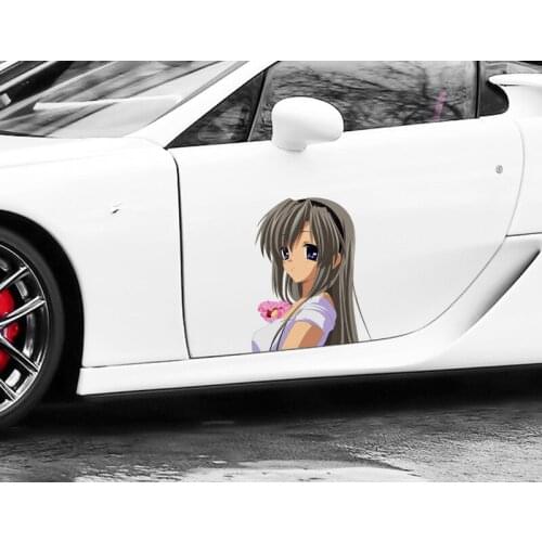 Super Sexy Car Stickers Cartoon Anime Clannad Kyou Fujibayashi Motorcycle Vinyl Material Decal Scratch-Proof Decoration