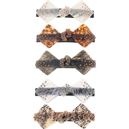 Automatic Barrette Geometric Large Hair Pin Hair Grip Clip Hair Jewelry