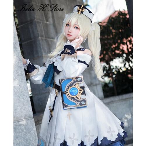 New Game Cosplays Genshin Impact Barbara Cosplay Costume Halloween costumes lolita dress female