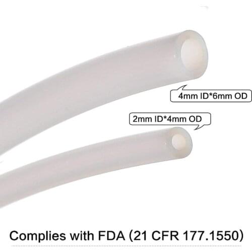 1M PTFE Tube PiPe 3D Printers Parts J-head Hotend Bowden Extruder V5 V6 1.75mm 3mm Filament ID 2mm 4mm Part New