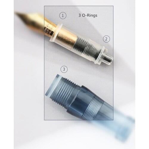 1PC Transparent Large Capacity Fountain Pen Eyedropper Nib Box Filling Pen High Ink Pen Set A Gift With Quality Converter E R4G4