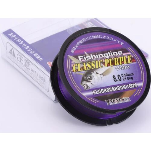 100m Nylon Fishing Line Fluorocarbon Fishing Wire Leader Line Strong Pull Line Fishing Tackle Accessaries 100m