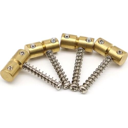 2 Long 2 Short Bass Bridge Saddles Brass Bridge Saddle for Electric Bass Guitar Replacement parts