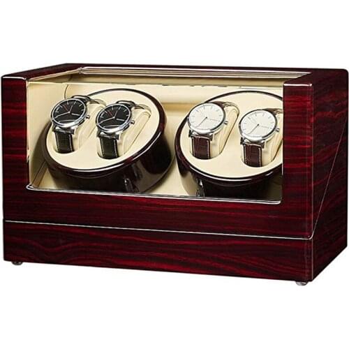 5 modes Watch Winder with Quiet Motors 4+0 Type 5 Working Modes Ebony Wood Ultra-quiet Japanese motor AAA Quality