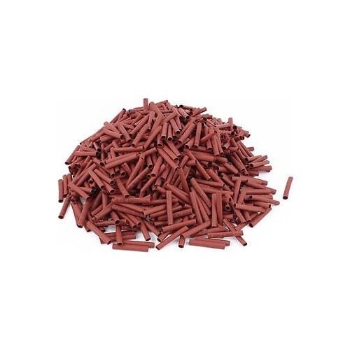 800pcs 4mm Dia 35mm Long Polyolefin Heat Shrink Tubing Wire Wrap Sleeve Red
