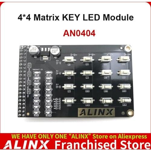 ALINX AN0404: 4*4 Matrix KEY LED Expansion Modules for FPGA Board