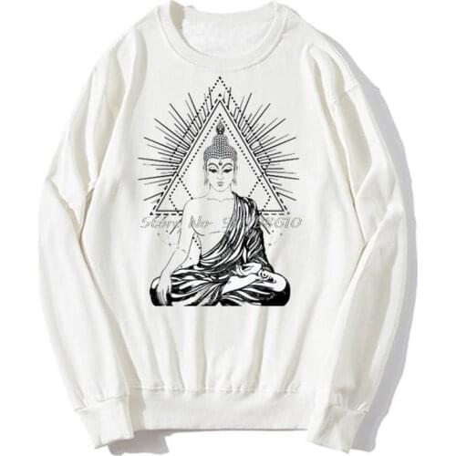 Buddhist Spiritual Religion Meditation Ohm Hindu Yoga Zen Ghandi Yantra Men Hoodie Spring Autumn Sweater Streetwear Harajuku