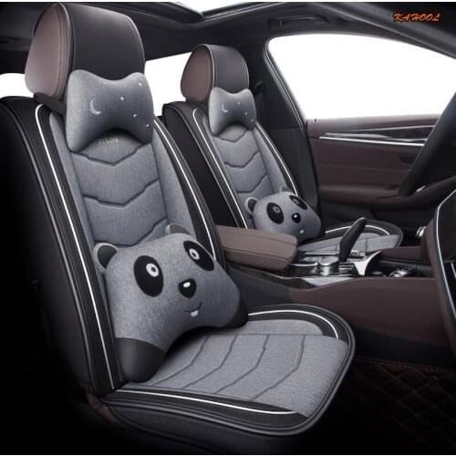 KAHOOL flax car seat cover for Mazda M2 M3 two-box three box CX-5 M6 M8 MX-5 CX-7 full set seat covers