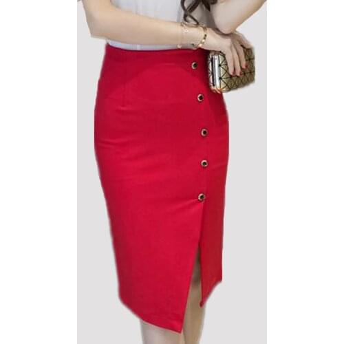 HEYEZUI Slit Pencil Skirts