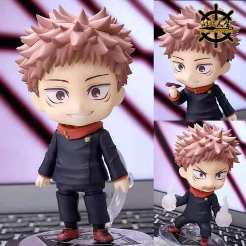 Jujutsu Kaisen Yuji Itadori Cute Change Face Movable #1479 PVC Action Figure Anime Model Figure Doll Gift Toys 10cm
