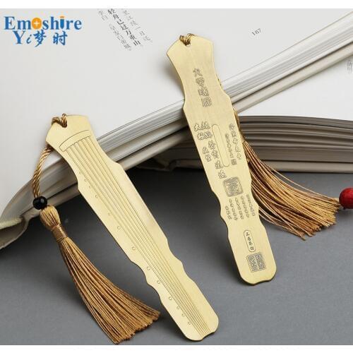 Retro Metal Bookmarks for Book Marker Kids Glifts Kawaii Stationery Office School Supplies Top Branding Bookmark M110