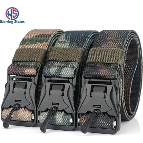 Nylon Camouflage Belts for Men Magnetic Buckle Outdoor Hunting Belt Military Tactical Combat Military Equipment for Men Belt