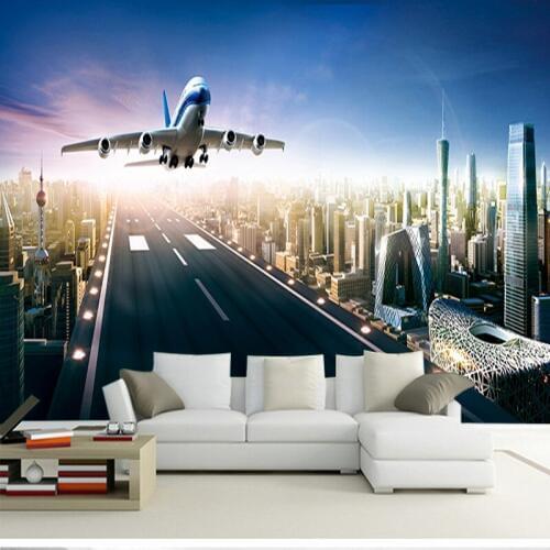 Custom Size Photo custom 3D modern cityscape mural wallpaper living room bedroom sofa backdrop store wallpaper