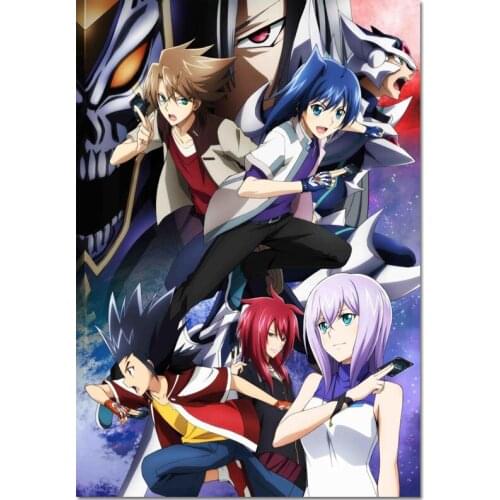 Custom Canvas Decor Anime Cardfight Vanguard Colorful Wall Fabric Posters And Prints Home Decor Painting 20x30cm,27x40cm