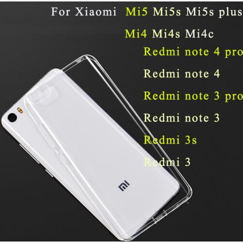 Gel Case For Xiaomi mi 5 5s mi5s plus max 3 redmi 6 pro 5 5a 6 Silicone Case Xaomi Redmi note 8t 9s 9pro Transparent Phone Cover