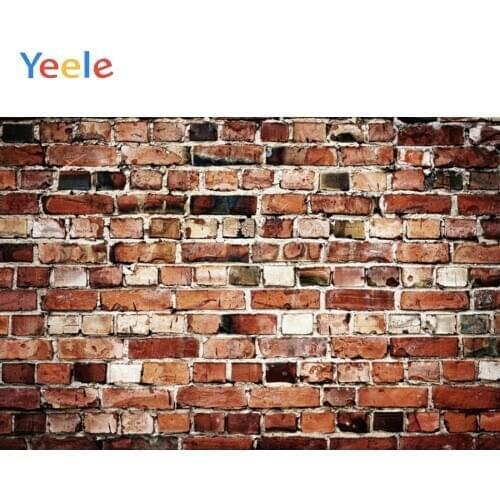 Yeele Retro Photo Backgrounds Old Brick Wall Cement Children Portrait Grunge Photographic Backdrops Photocall Photo Studio