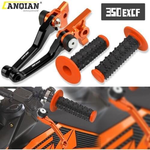 Motorcycle Dirt Bike Brake Clutch Levers Rubber Handle Bar For 350EXCF 350 EXCF 2007 2008 2009 2010 2011 2012 2013 Accessories