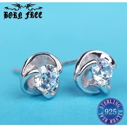 Sterling silver earring small stud earrings for women boucle doreille femme oorbellen zilver 925 earing aretes brincos girls set