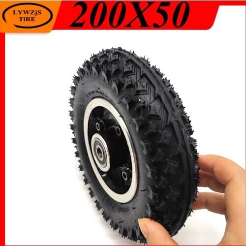 200x50 Wheel Off-road Tire for Electric Scooter 8 Inch Antiskid Pneumatic Tyre Wheel Parts