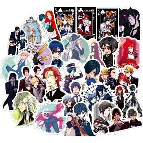 10/30/50PCS Black Butler Anime Stickers for Skateboard Fridge Guitar Laptop Motorcycle Travel Luggage Child Toy Cool Stickers
