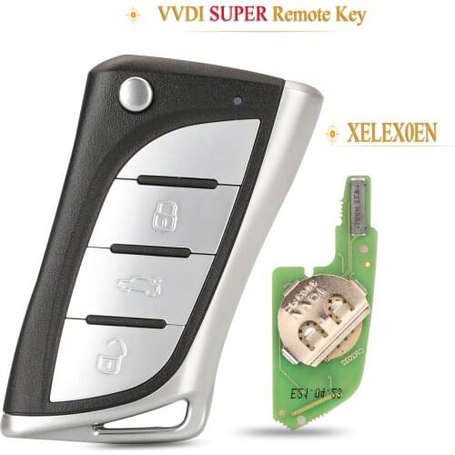 Kutery XELEX0EN VVDI Super Remote Key With Xt27 Xt27a66 Super Chip Work For VVDI MINI Key Tool