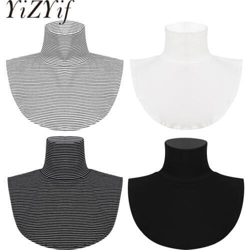 Fake Collar sweater shirt Top Detachable Collar blouse Turtleneck High Neck Half Top Blouse Dickey Collar Neck Warmer for Women