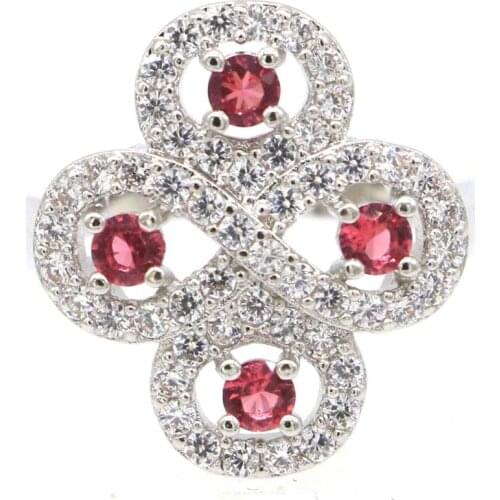 22x14mm Multi Color Owl 3.4g Rhodolite Garnet Tanzanite Peridot Tourmaline CZ Girls Daily Wear 925 Sterling Silver Rings